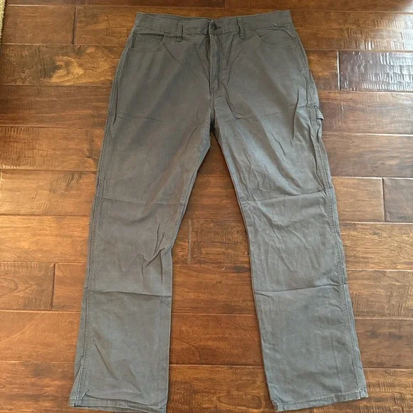 Dickies Carpenter Pants Mens 36x32 Gray Canvas Workwear Utility Painter Pant - Picture 4 of 8